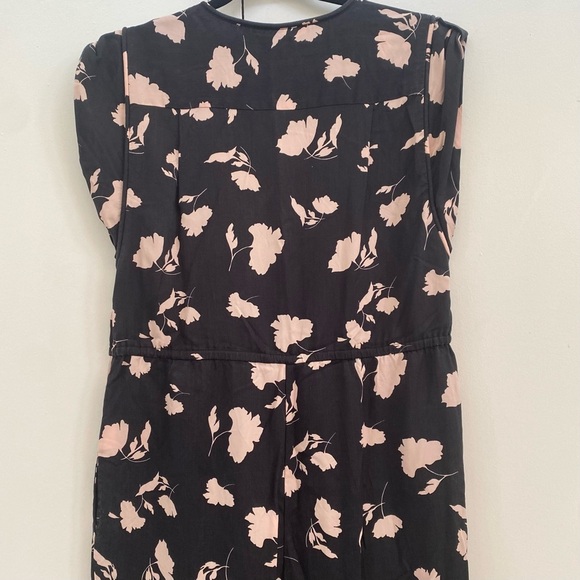 Joie Black and Cream Floral Jumpsuit - Picture 6 of 11